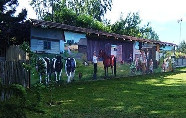 Mural w Skansen-parku 1