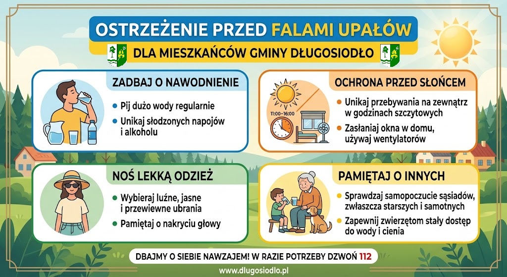 plakat ws. upał&oacute;w