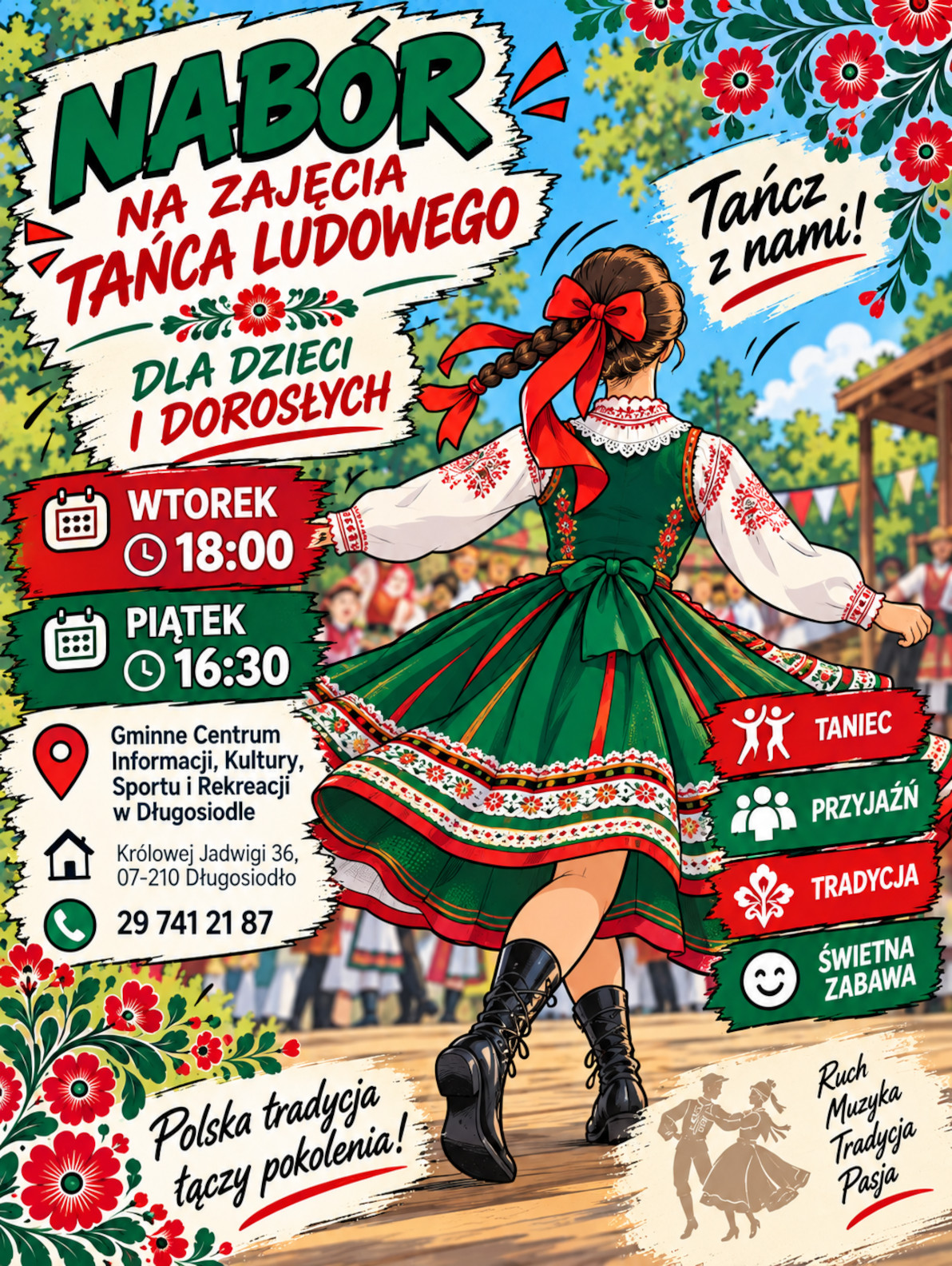 Zajęcia tańca ludowego - nab&oacute;r