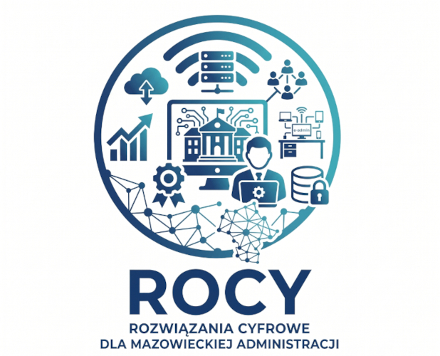 Logotyp: ROZWIĄZANIA CYFROWE DLA MAZOWIECKIEJ ADMINISTRACJI