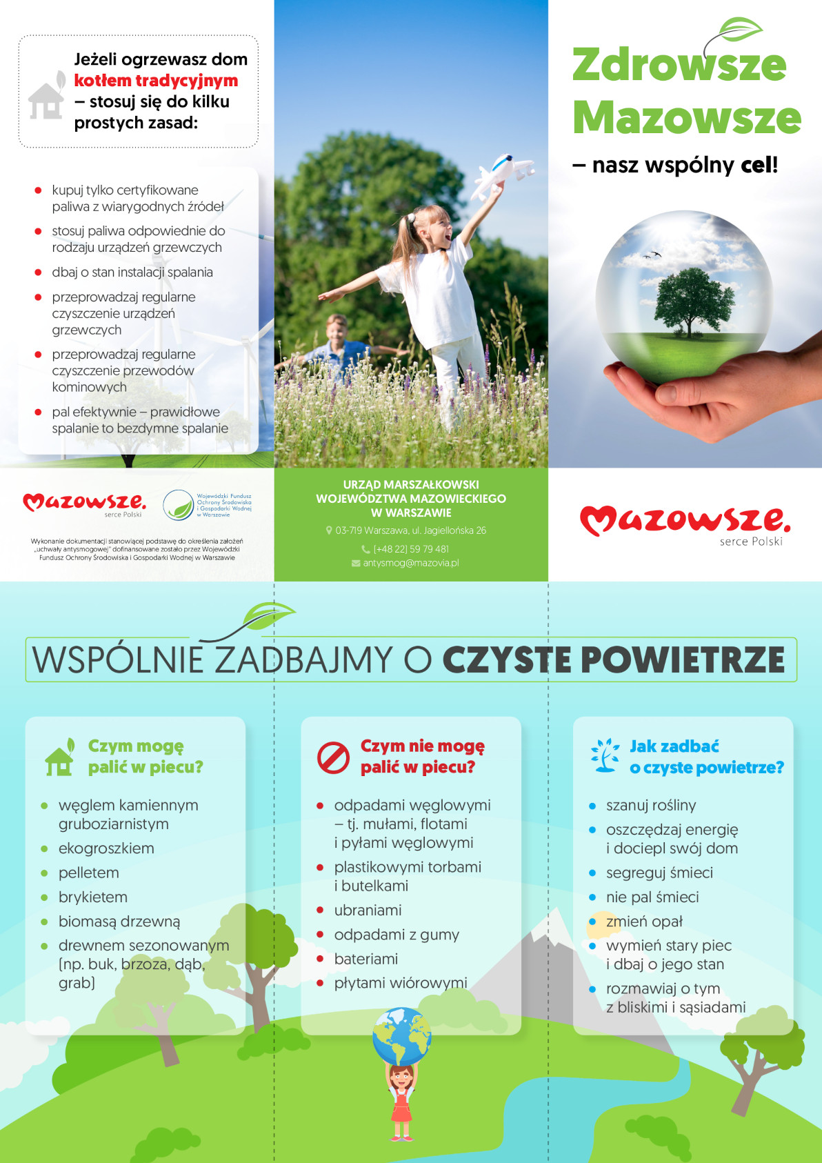 Plakat: Zdrowsze Mazowsze