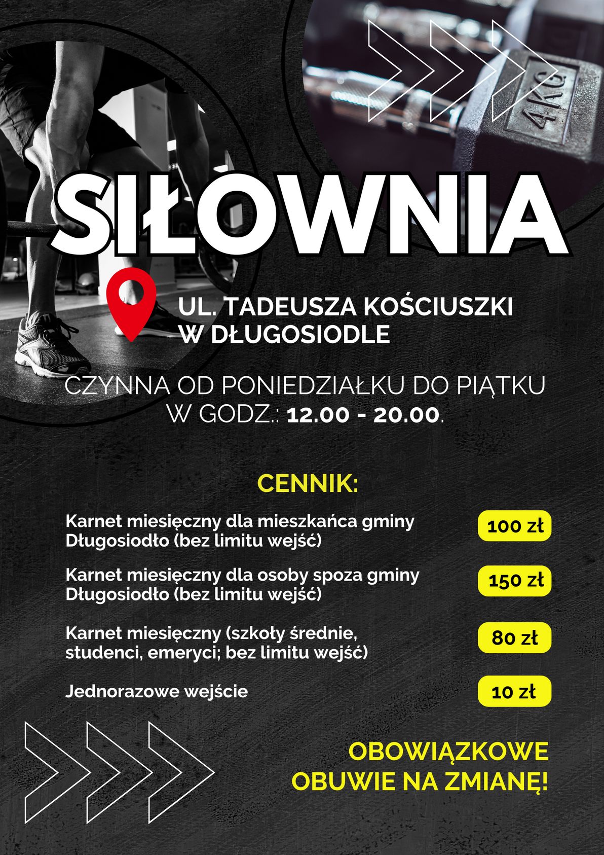 Siłownia w&nbsp;Długosiodle