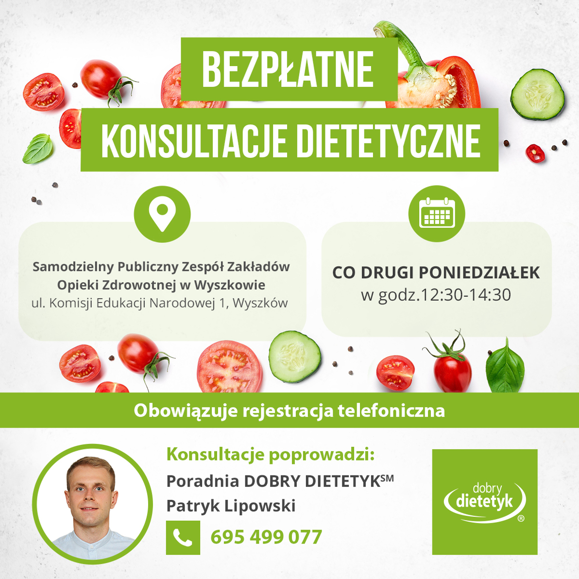 Bezpłatne konsultacja dietetyczne