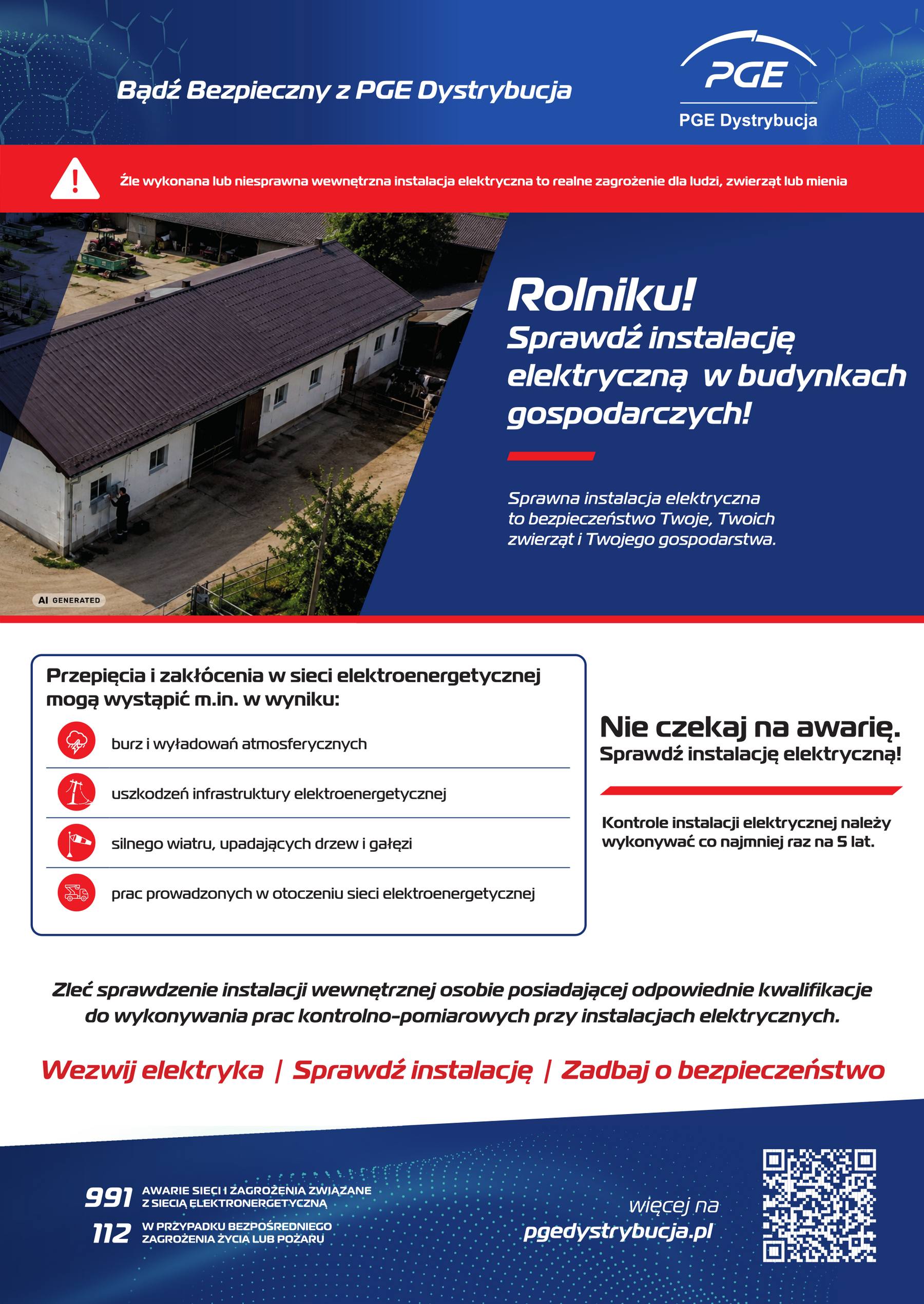 Rolniku! Sprawdź instalację elektryczną w&nbsp;budynkach gospodarczych