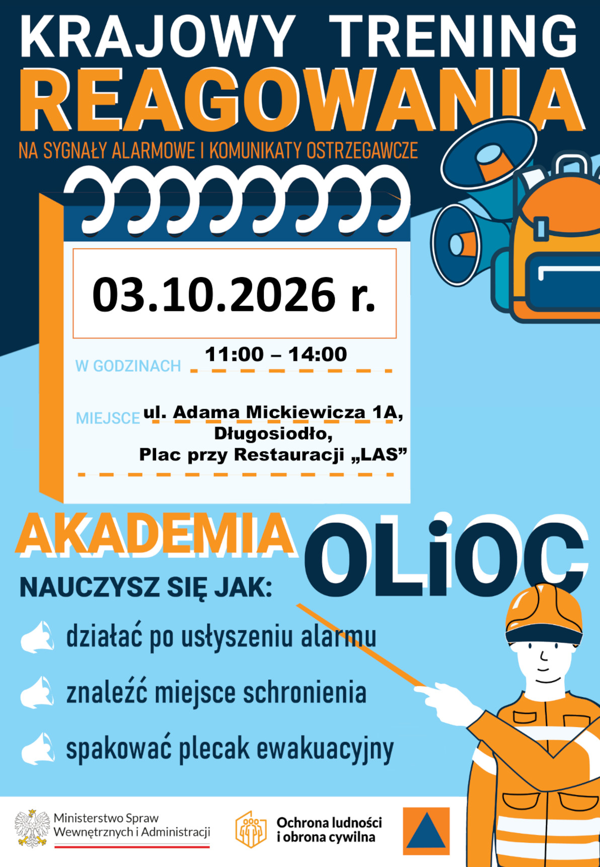 Specjalny Trening Reagowania | Akademia OLiOC | 3 października 2026 r.