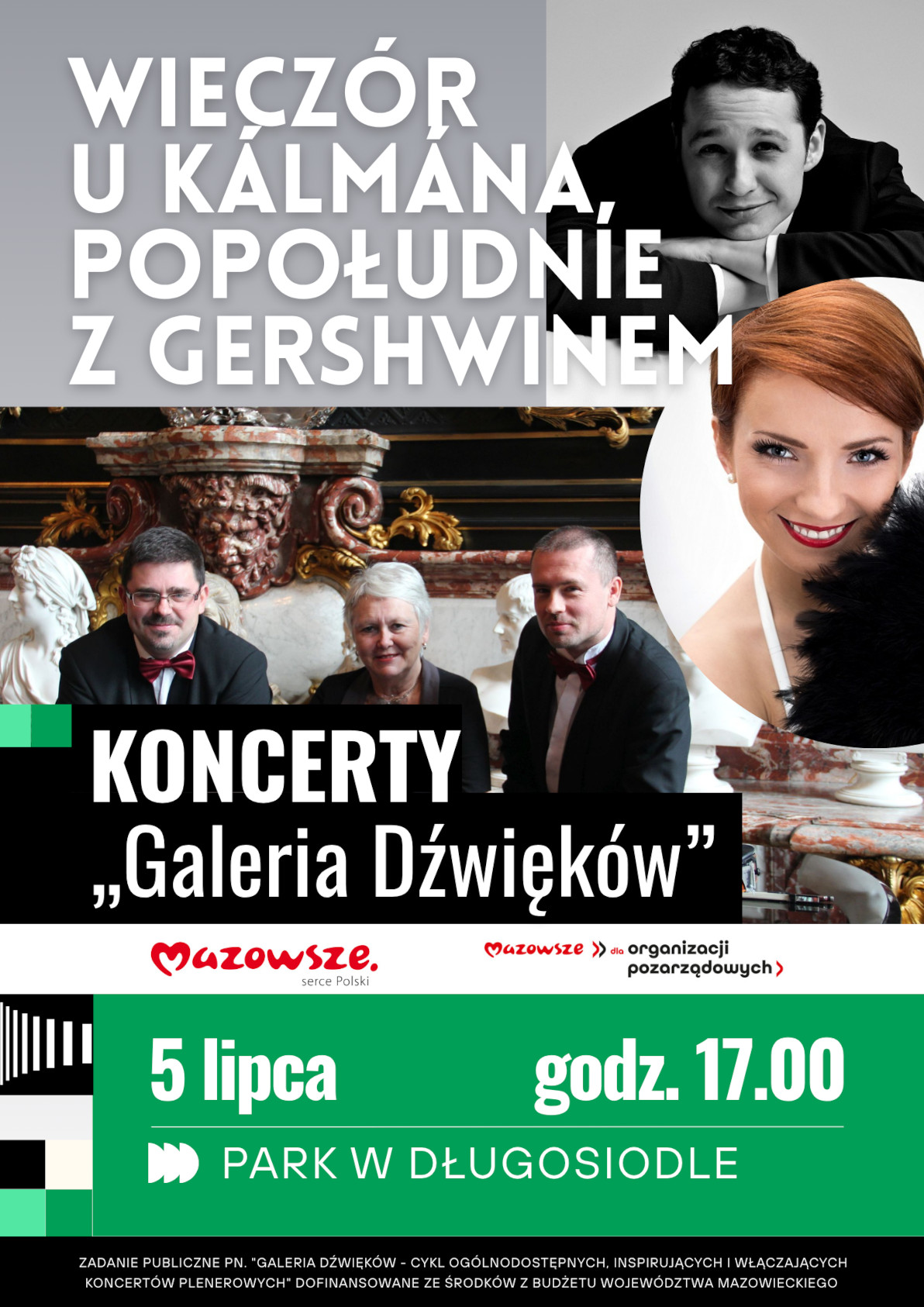 Plakat: Wiecz&oacute;r u K&aacute;lm&aacute;na, Popołudnie z&nbsp;Gershwinem