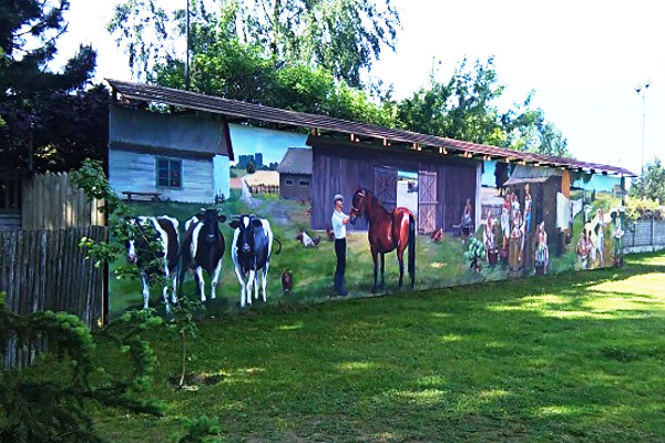 Mural w Skansen-Parku