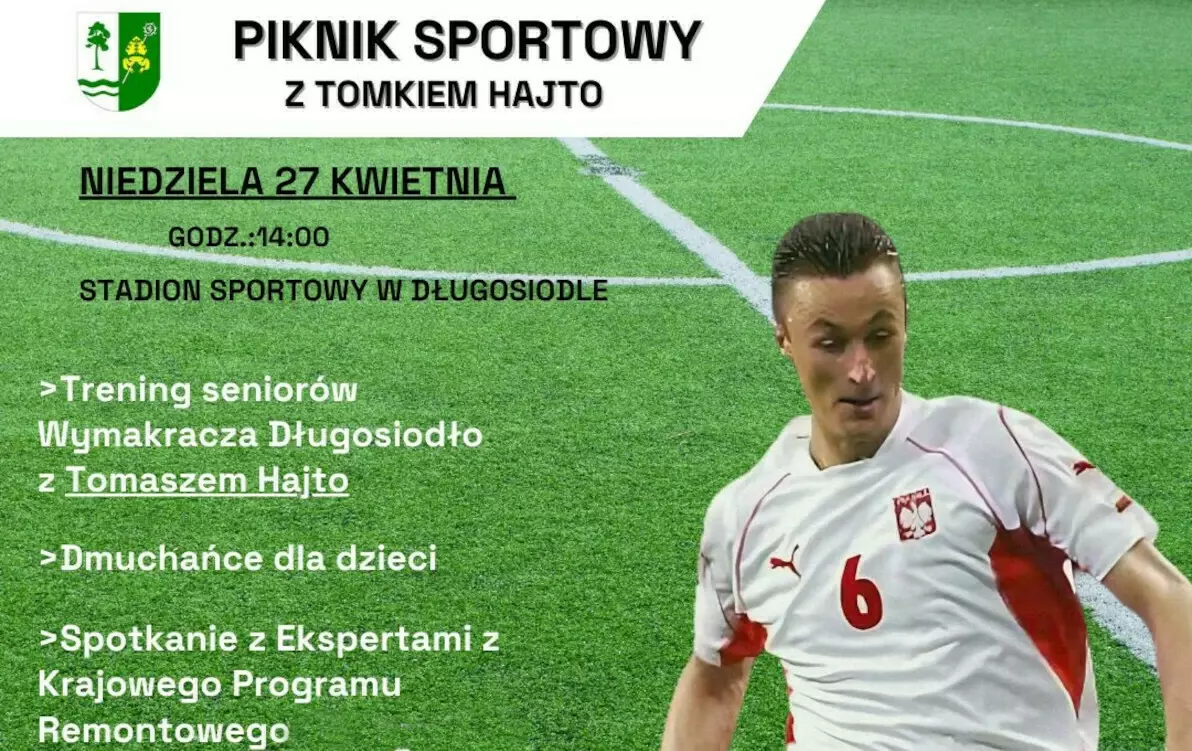 Zdjęcie do Piknik sportowy z Tomkiem Hajto - 27 kwietnia br.