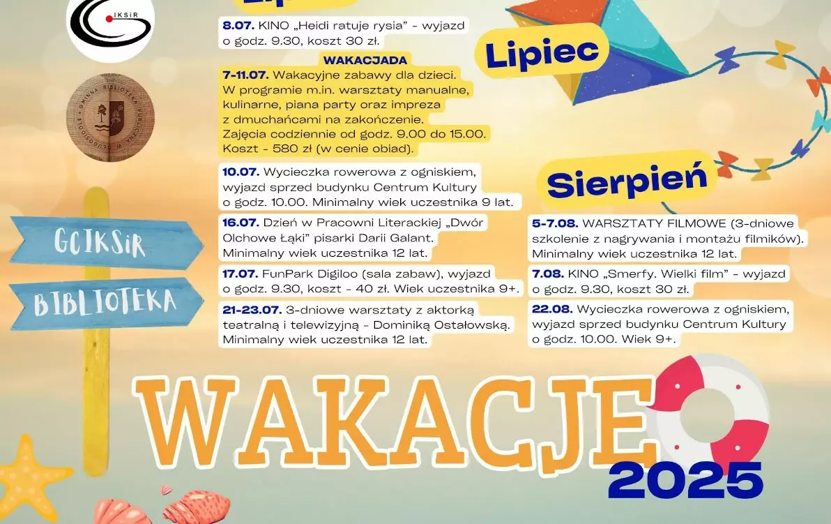 Zdjęcie do Wakacja z GCIKSiR i Bilioteką