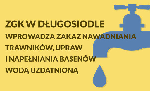 Zakaz nawadniania trawników, upraw i napełniania basenów wodą uzdatnioną