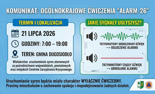 Ćwiczenia z zakresu ostrzegania i alarmowania ludności cywilnej
