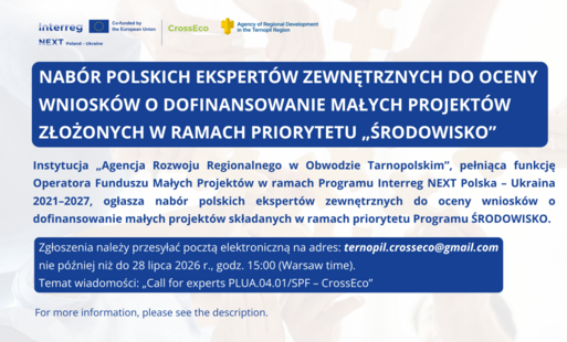Ogłoszenie w ramach programu Interreg NEXT Polska - Ukraina 2021 - 2027